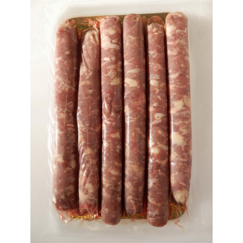 Saucisse fraîche de canard gras